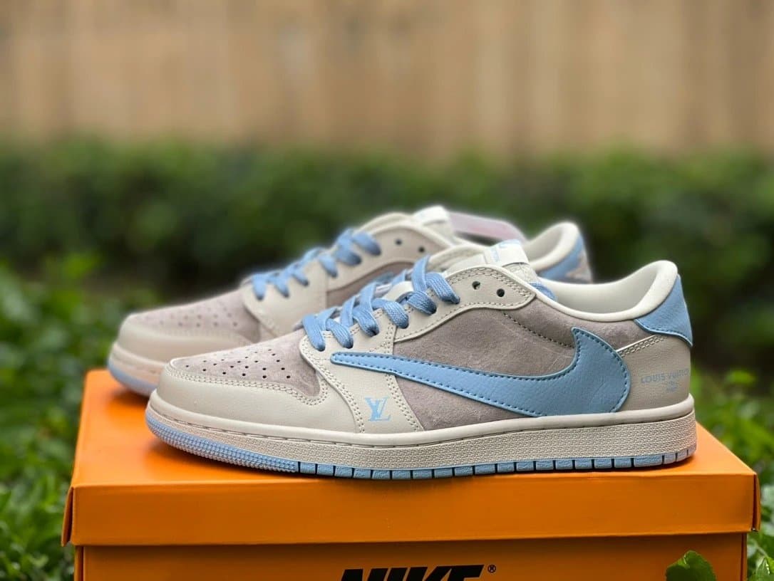 Nike × Travis Scott Dunk Low Cactus Jack — LV联名 灰蓝  LX1988-101