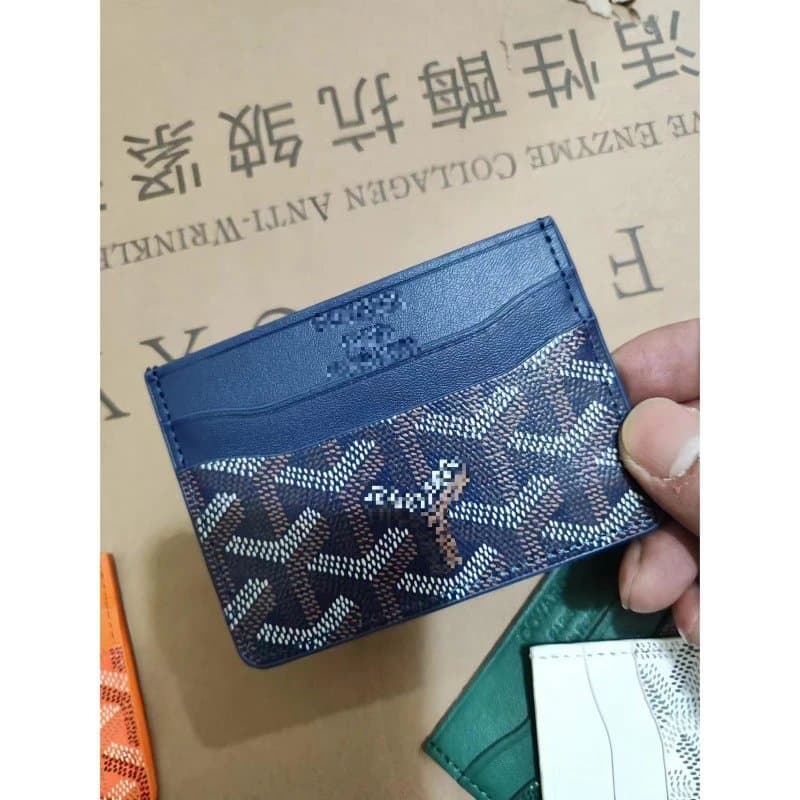 Goyard Card Holder Goyardine Canvas