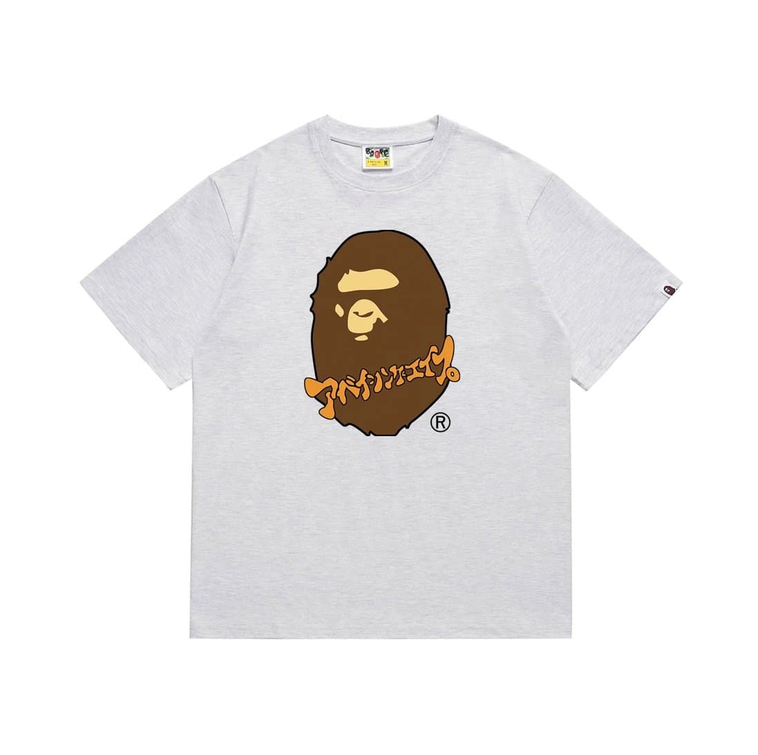 BAPE Ape Head Tee Cigar Ape — 188灰色