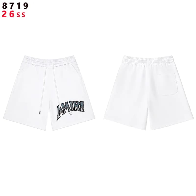Amiri Logo Shorts White