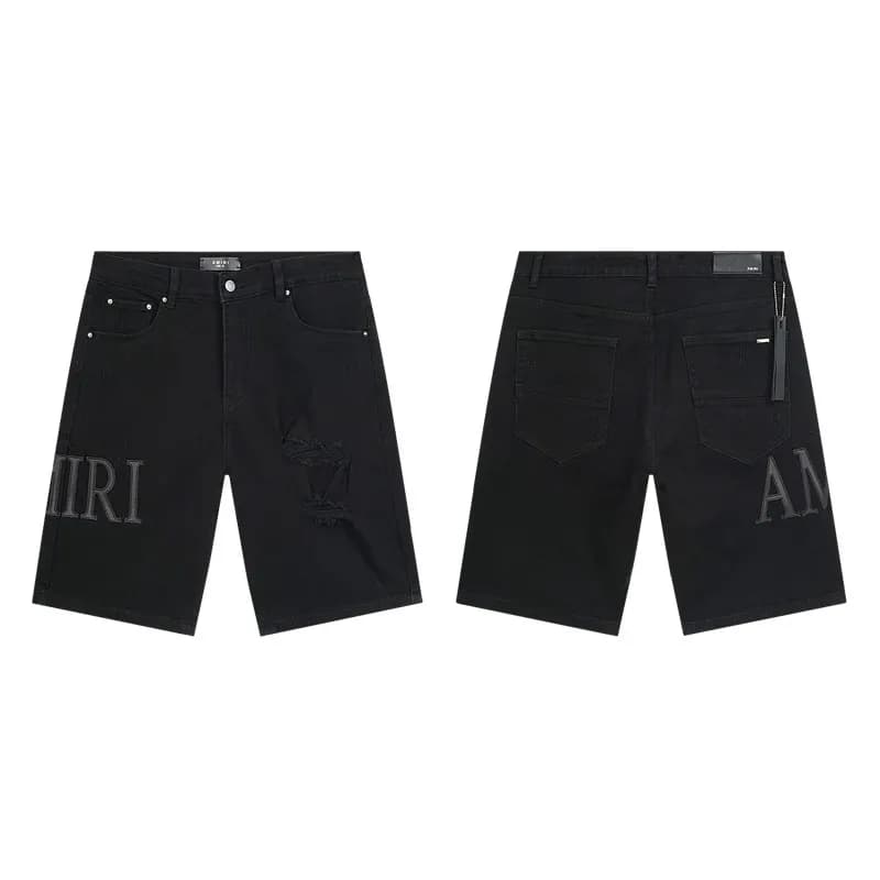 Distressed Slim Fit Jeans Patchwork Ripped — AM602
