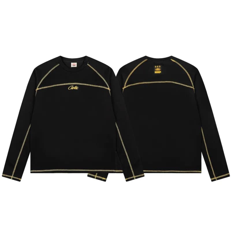 Sp5der Short-Sleeve Tee Embroidered Logo — 783黑色