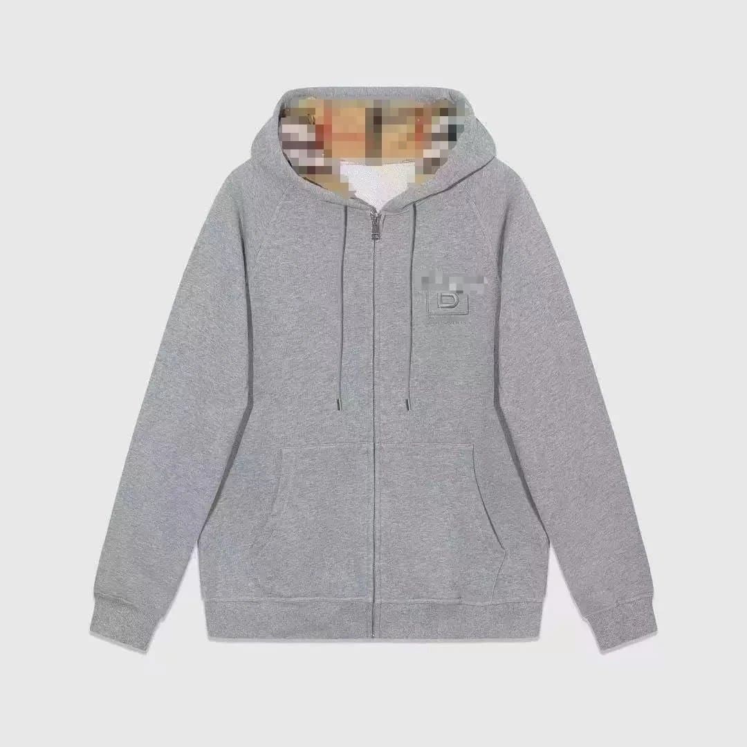 Dior Zip-Up Hoodie Logo Patch
