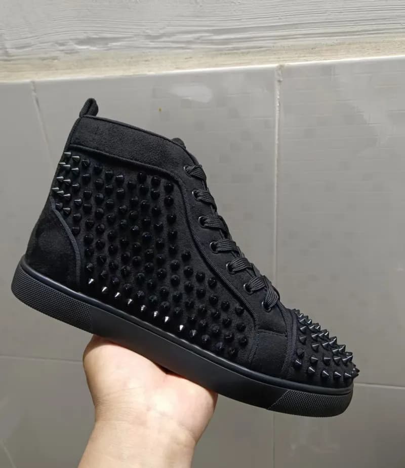Christian Louboutin Louis Spikes All Black