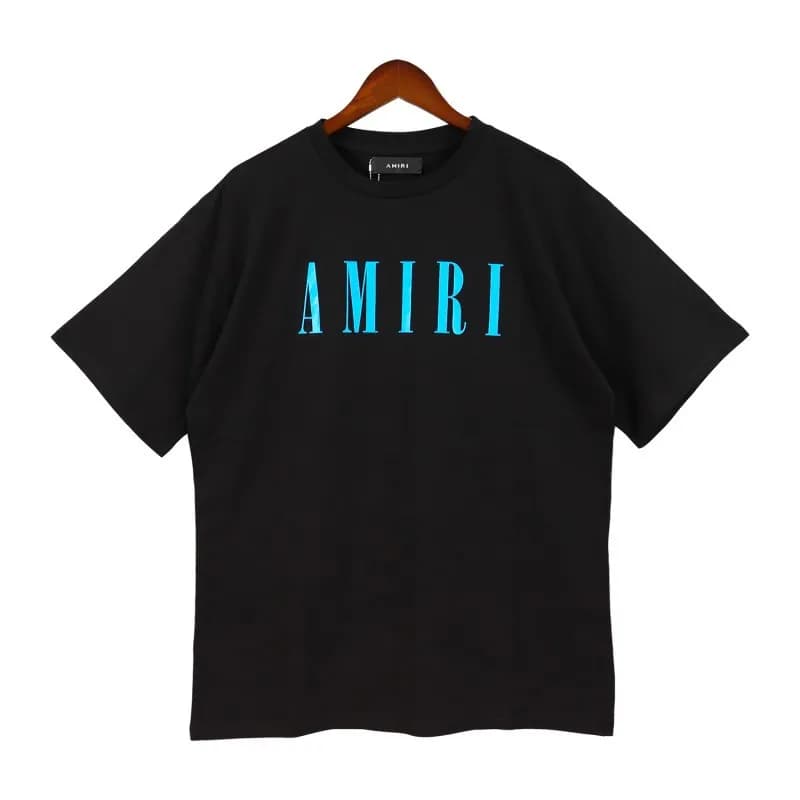 Amiri Logo T-Shirt Cyan Logo