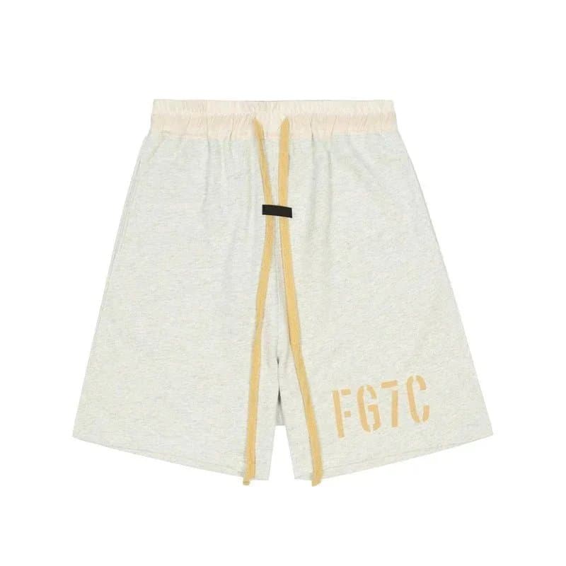 Fear of God Essentials Logo Shorts Essentials Print — 2206白灰（植绒字母）