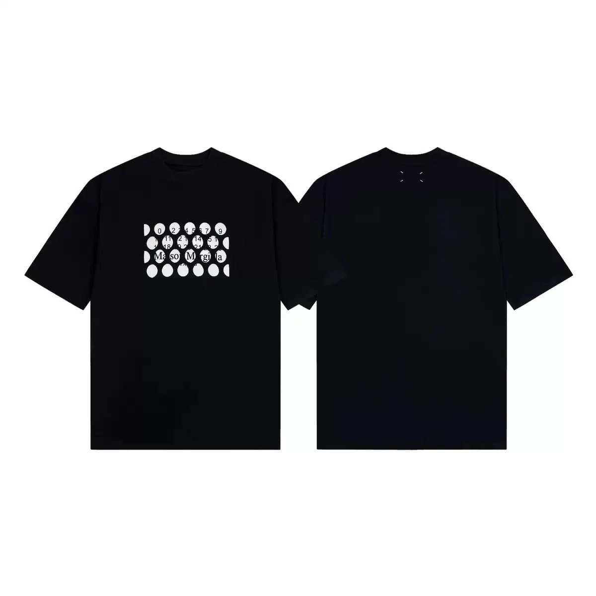 Maison Margiela Graphic Tee Number Grid Print