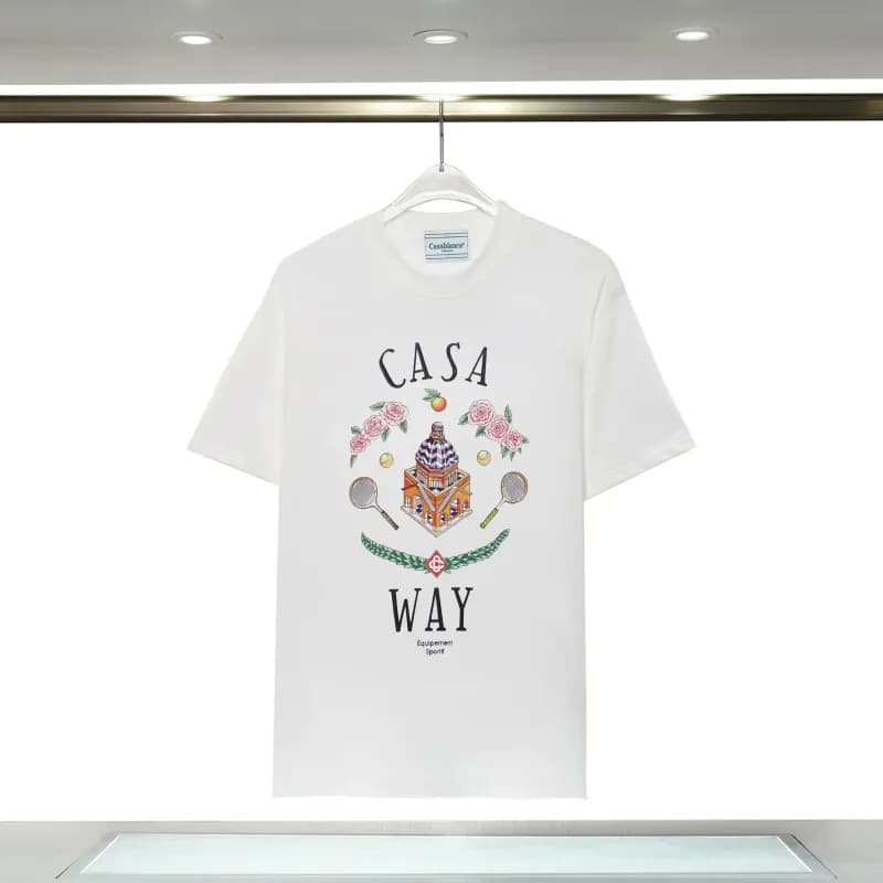 Aimé Leon Dore Casablanca Graphic Tee Casablanca Jet Print — 8126 white