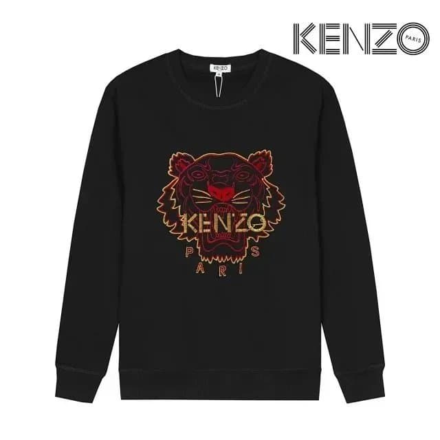 Kenzo Tiger Sweatshirt Embroidered Tiger Logo
