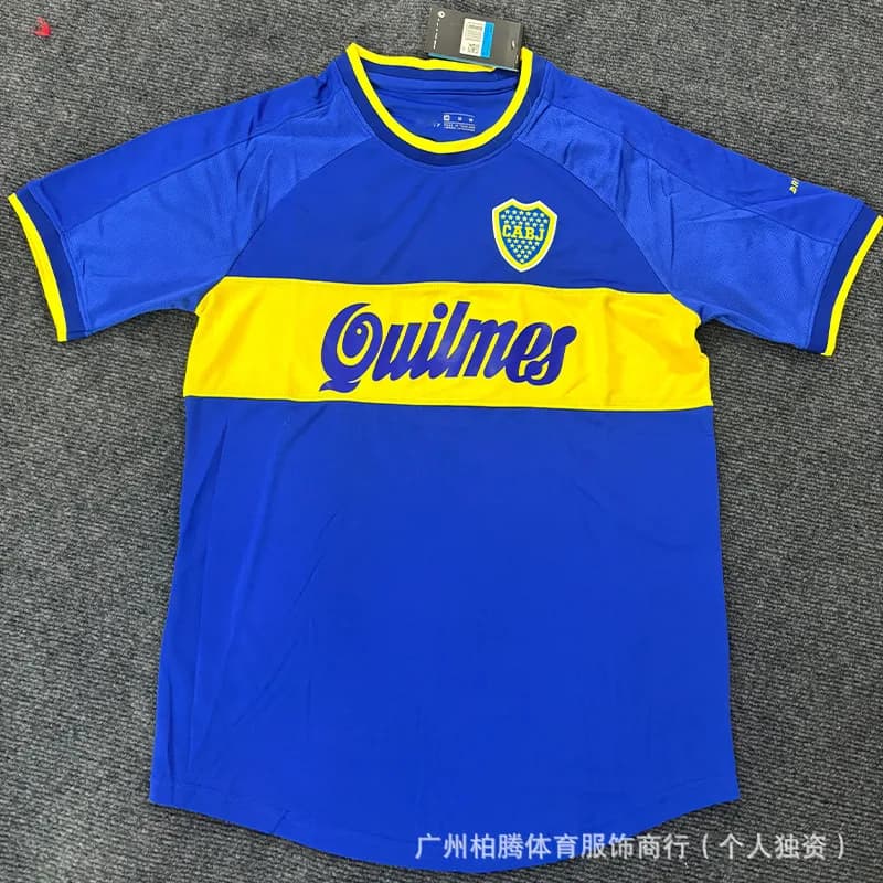 Adidas Boca Juniors Home Jersey Quilmes Sponsor