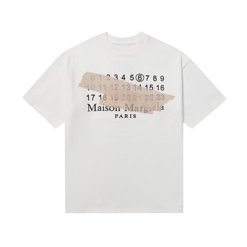 Maison Margiela Numbered Tee Numbers Print — 609白