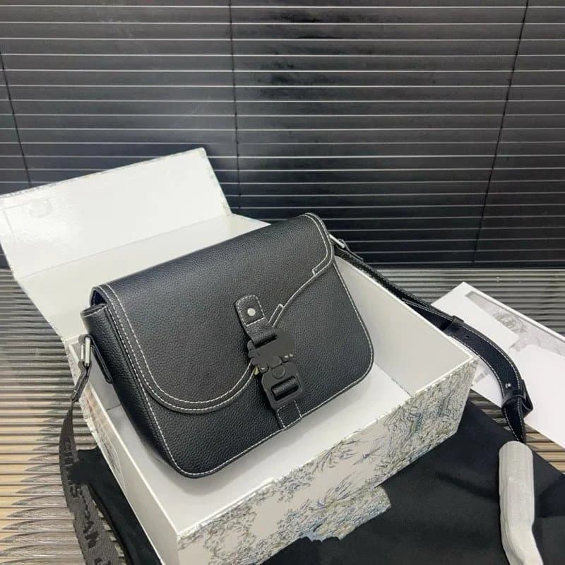 Dior Saddle Bag Grained Leather