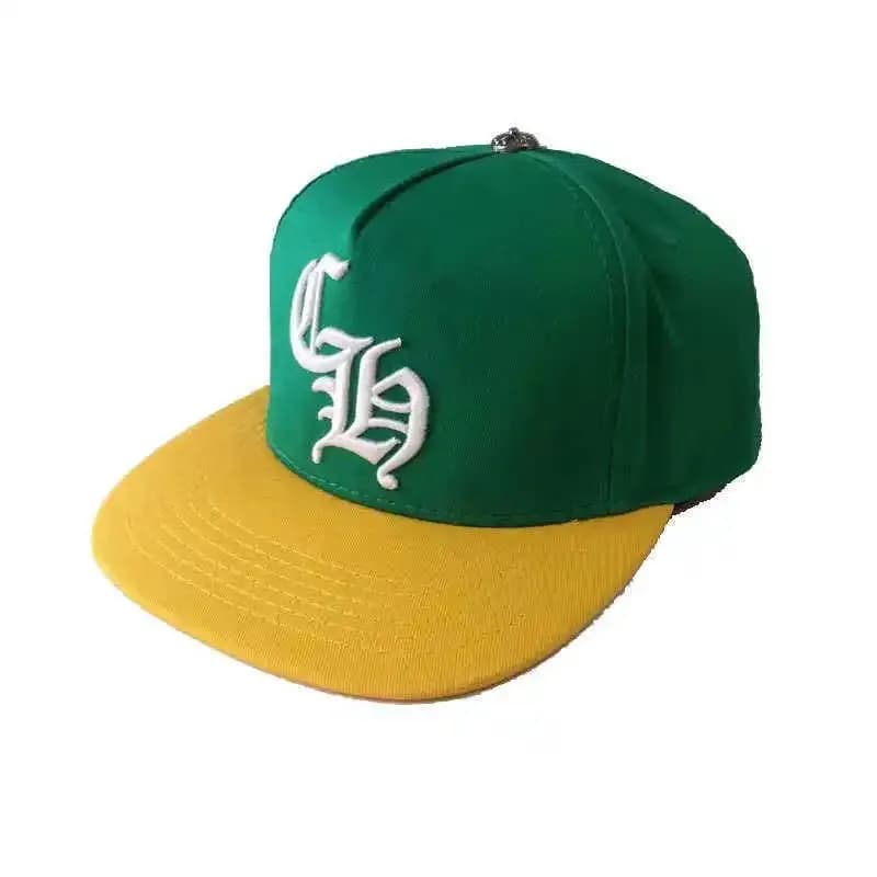 Chrome Hearts Trucker Hat Triple Cross — ch绿黄布