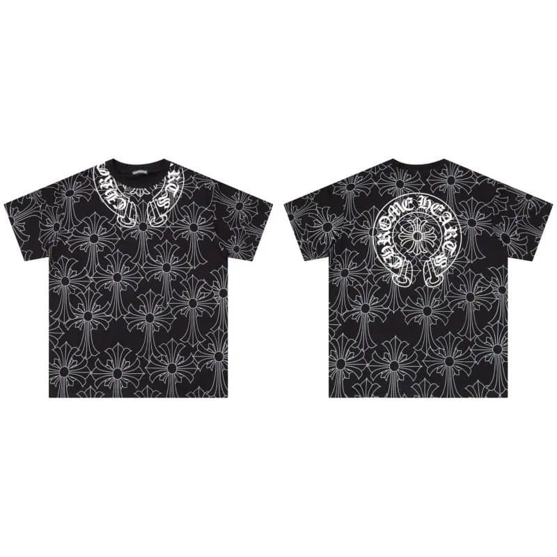 Chrome Hearts Short-Sleeve T-Shirt Cross Print