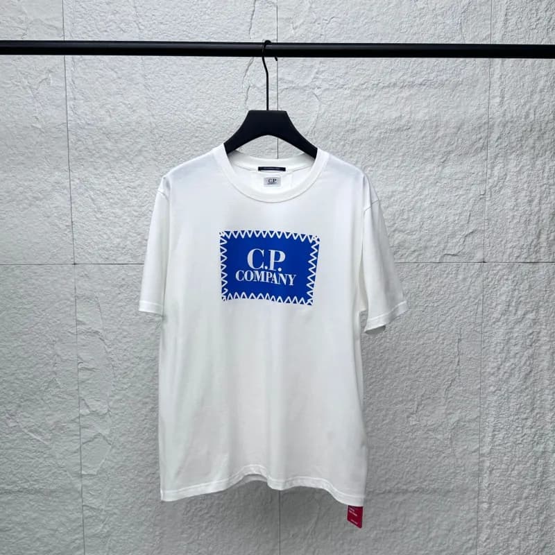 C.P. Company Logo Graphic Tee Blue Patch Logo