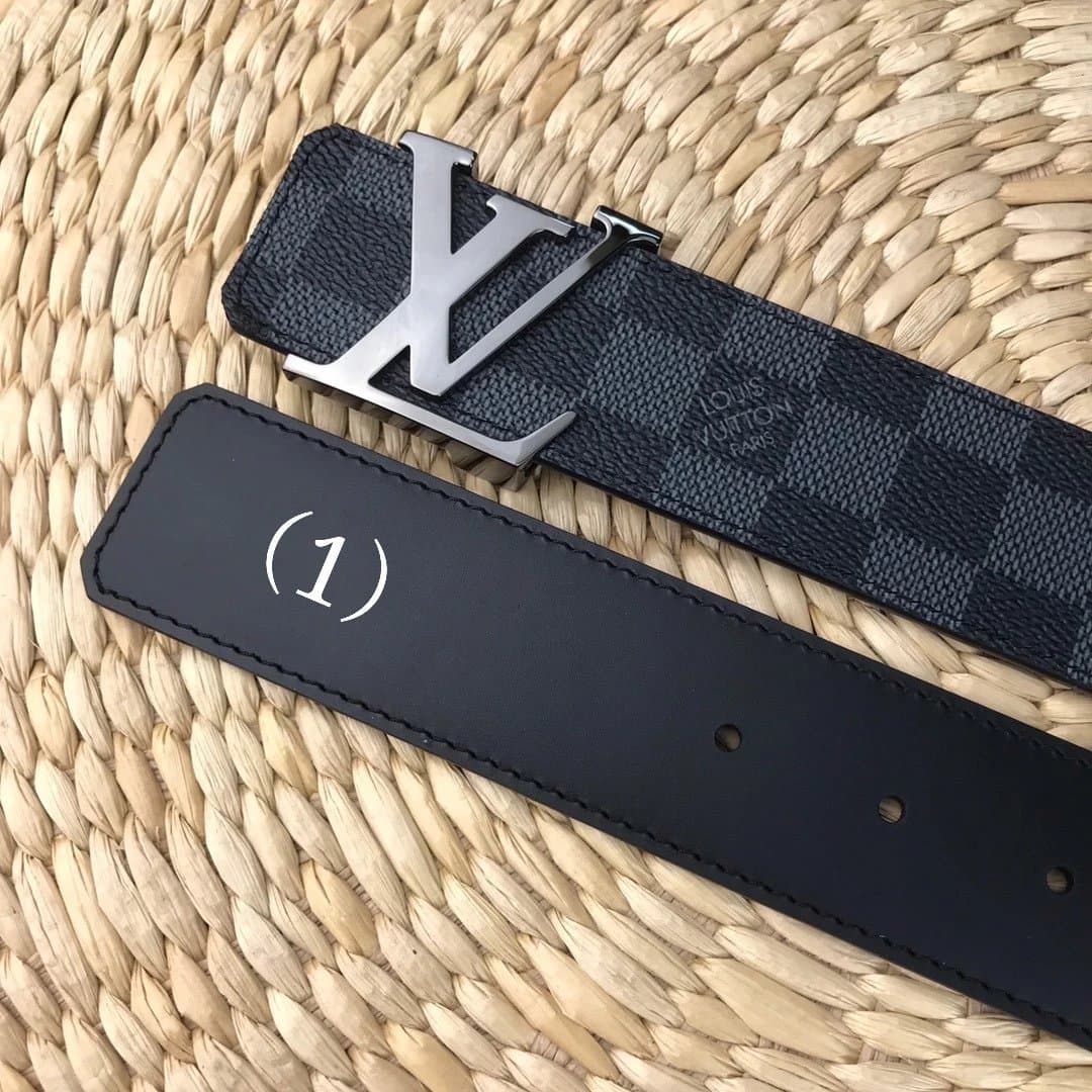 Louis Vuitton LV Initiales Belt Damier Graphite