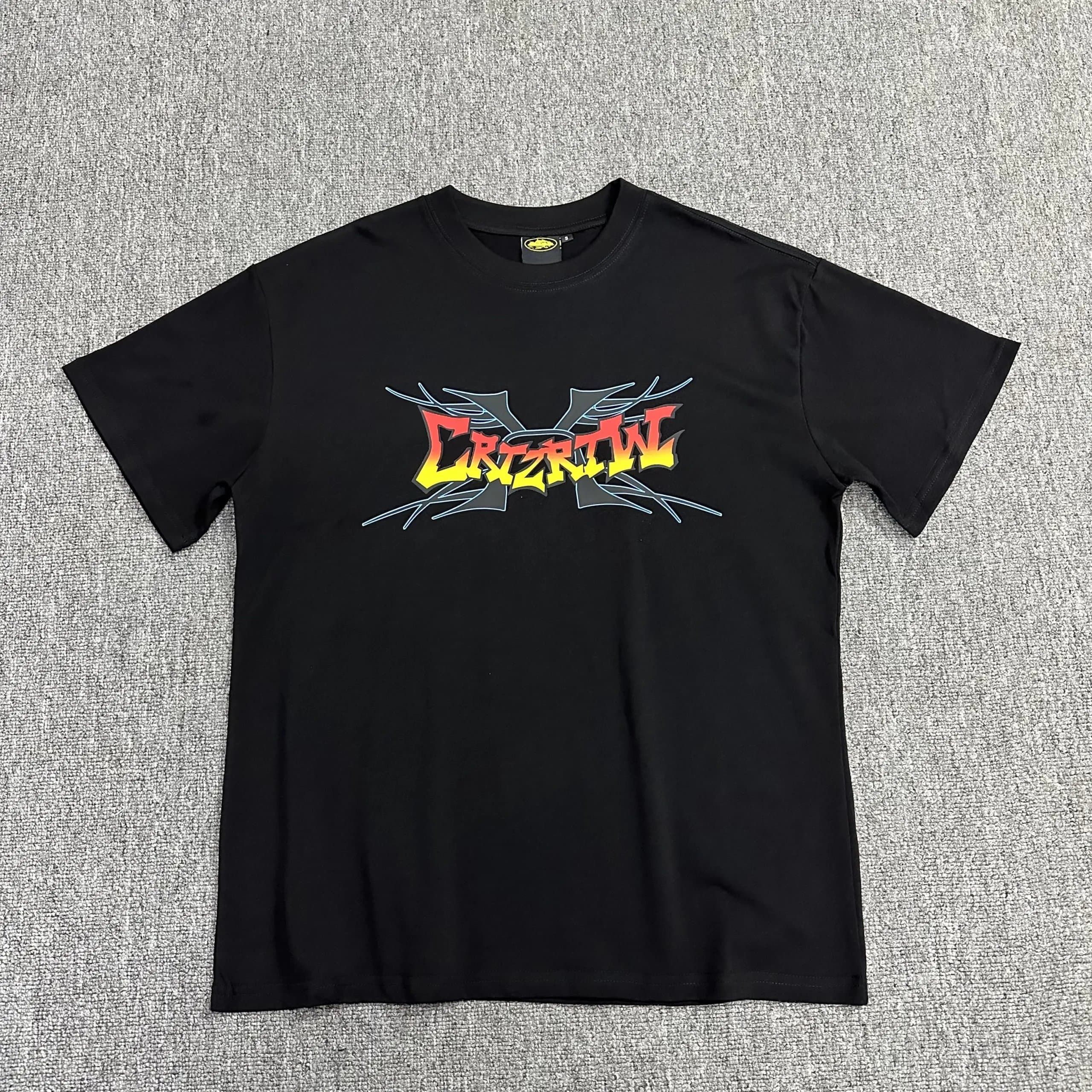 Corteiz Logo Tee Red Script — 24