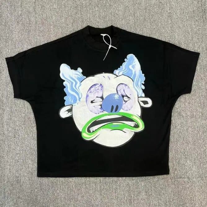 Sp5der Graphic Tee Alien Monster Print — 黑色1