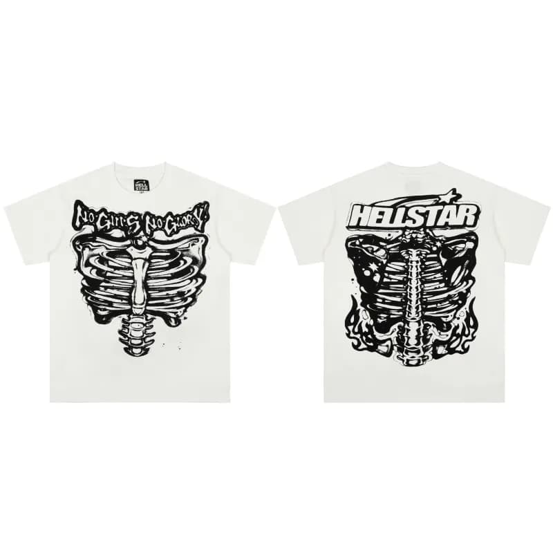 Hellstar Ribcage Tee Skeleton Print — SS3159