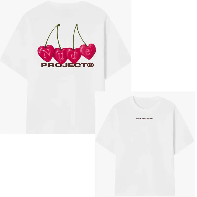 Cherry Logo Tee Nude Project Cherry Print