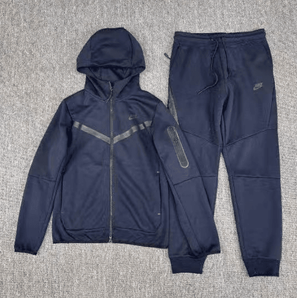 Nike Tech Fleece Hoodie and Joggers Dark Navy
