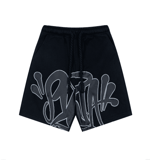 Off-White Graphic T-Shirt Quotation Mark Logo — 黑色短裤