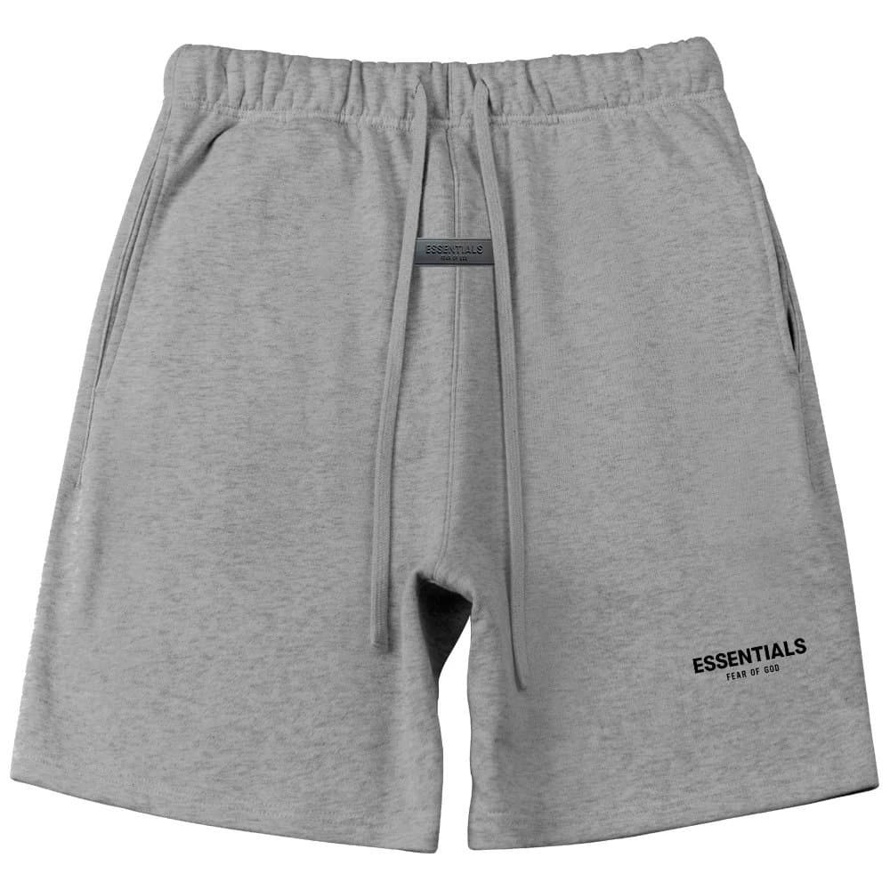 Fear of God Essentials Logo Shorts Heather Grey
