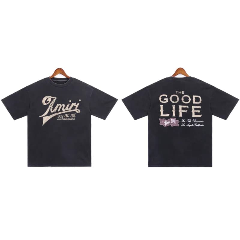 Amiri Graphic Tee Eagle Flame Print — 2251 black