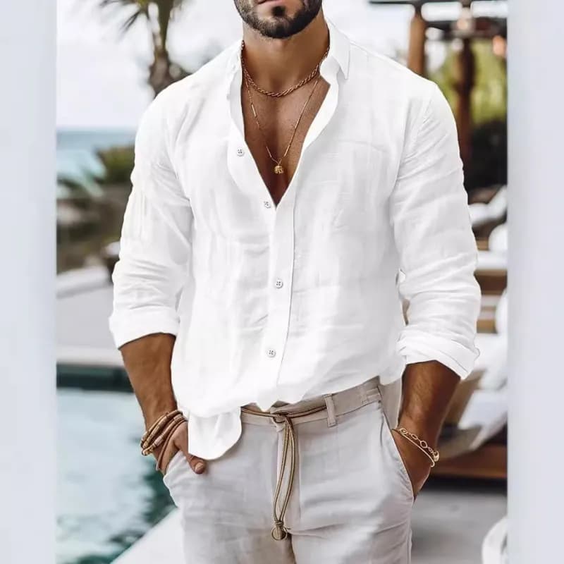 Polo Ralph Lauren Linen Button-Up Shirt Relaxed Fit