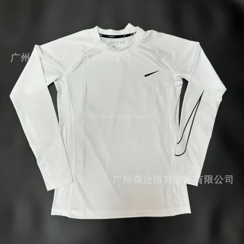 Nike Pro Long Sleeve Top Pure White
