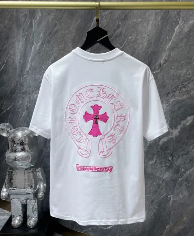 Chrome Hearts Cross Logo Tee Five Crosses — 8760 white