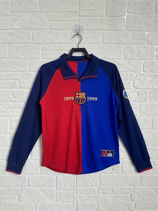 Nike FC Barcelona 1999 Centenary Jersey 1899–1999 Split Color