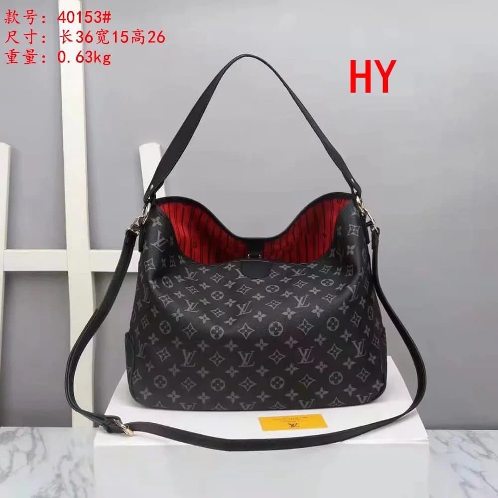 Louis Vuitton Neverfull Damier Graphite — 40153# 黑花