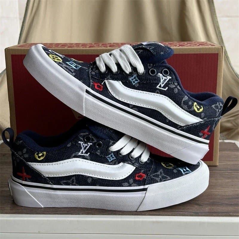 Vans Old Skool Grey/True Blue — B38