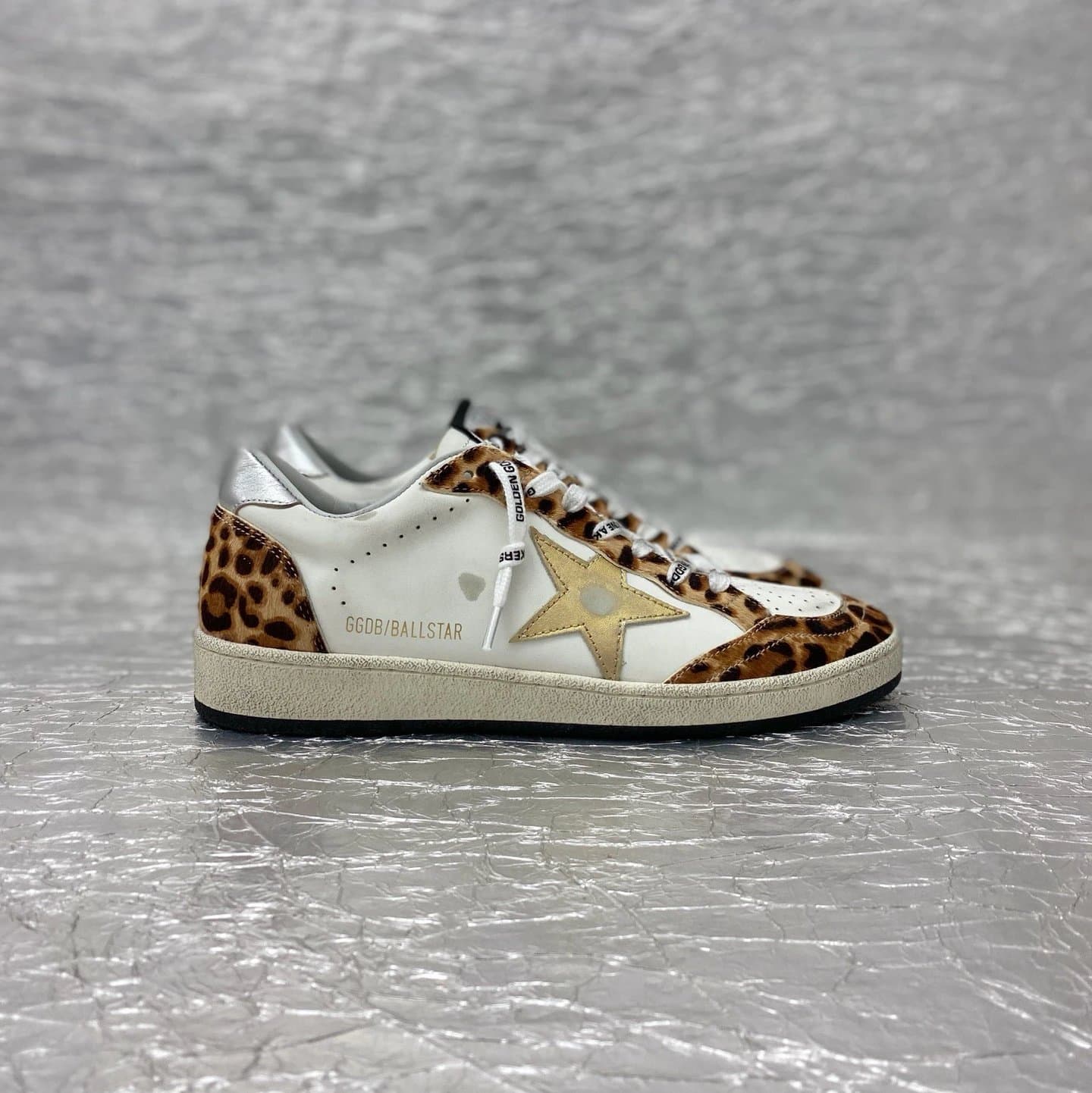 Golden Goose Ballstar Leopard Print