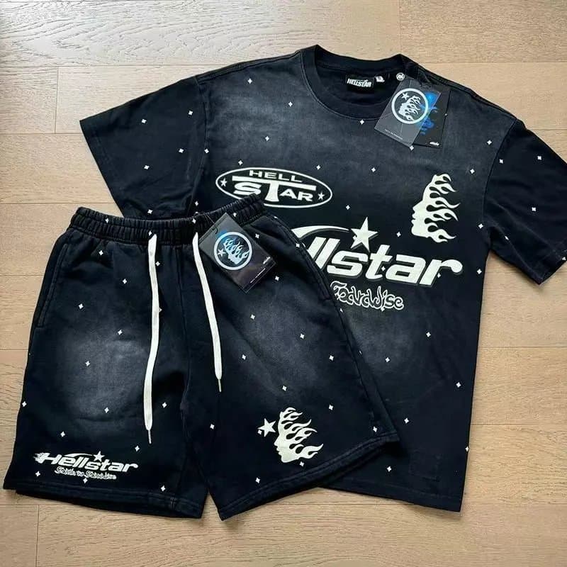 Hellstar Set Flame Logo Star Print