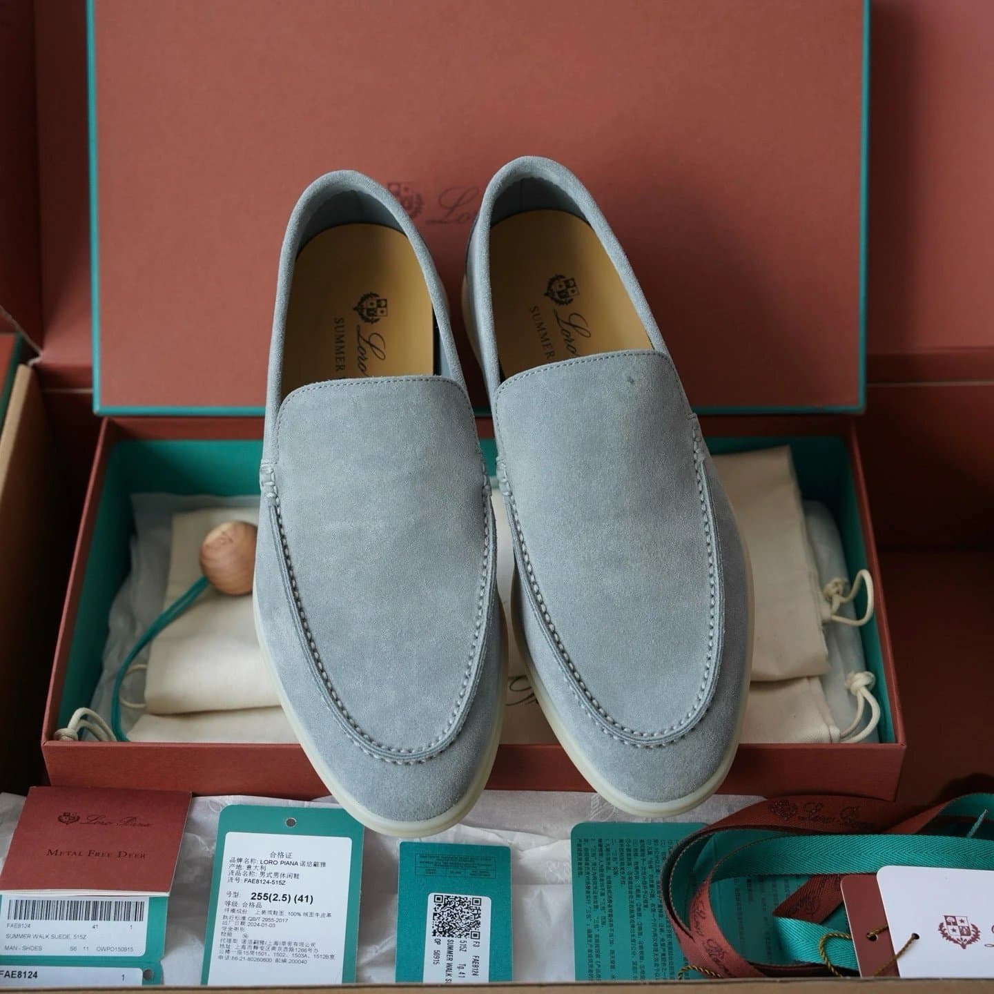 Loro Piana Summer Walk Suede Metal Free Deer