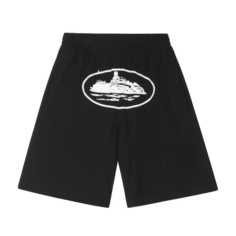 Gallery Dept. Hoodie and Joggers Set Yacht Logo — 黑白短裤