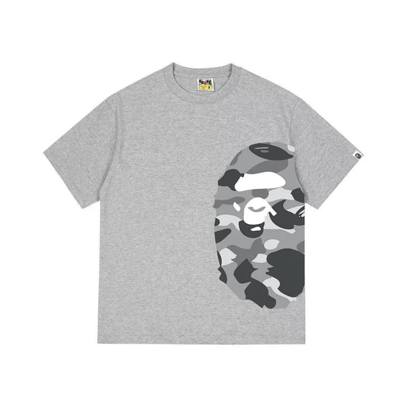 BAPE Ape Head Tee Grey Camo