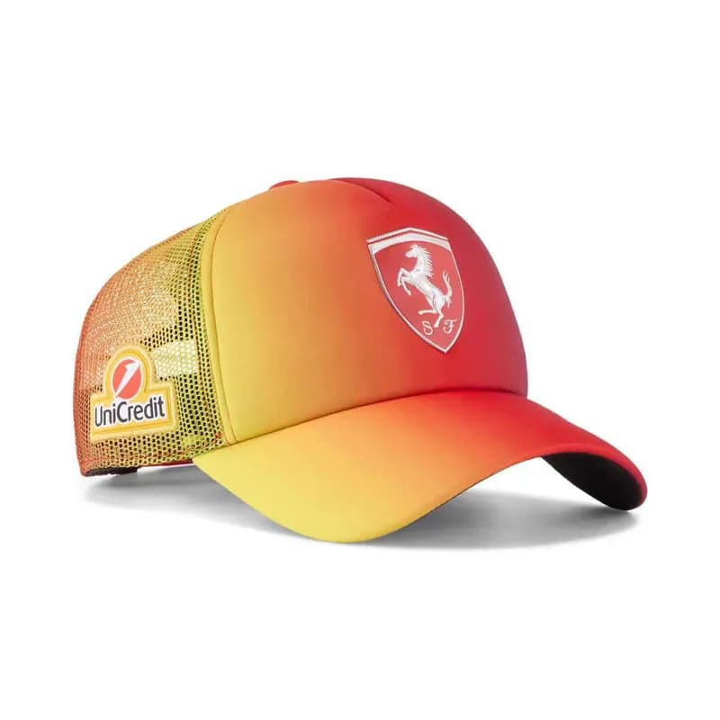Ferragamo Trucker Cap Gradient Ferrari Shield