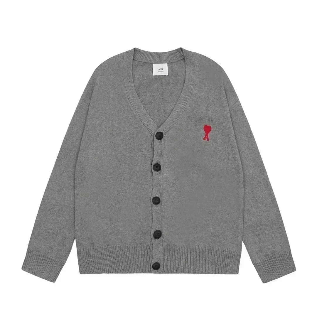 AMI Paris Cardigan Heart Logo — 19