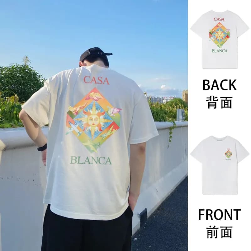 Casablanca Graphic Tee Sun Motif Print