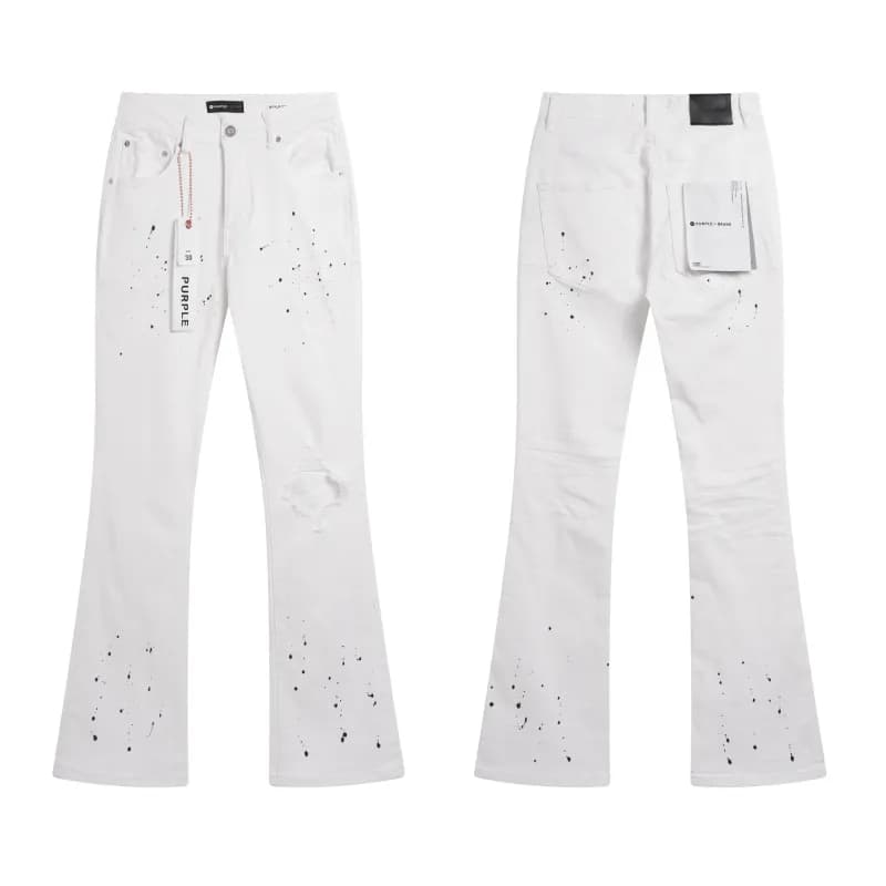 Flared Jeans Splatter Paint