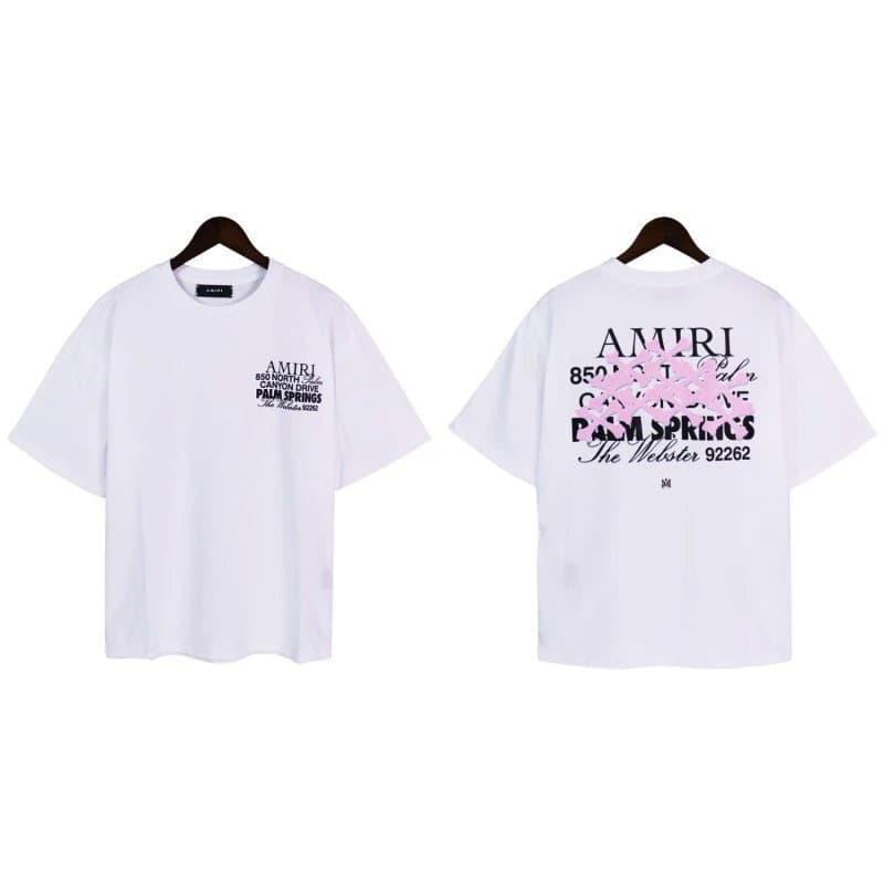 Off-White Graphic T-Shirt Amiri Script Print — 2168 白