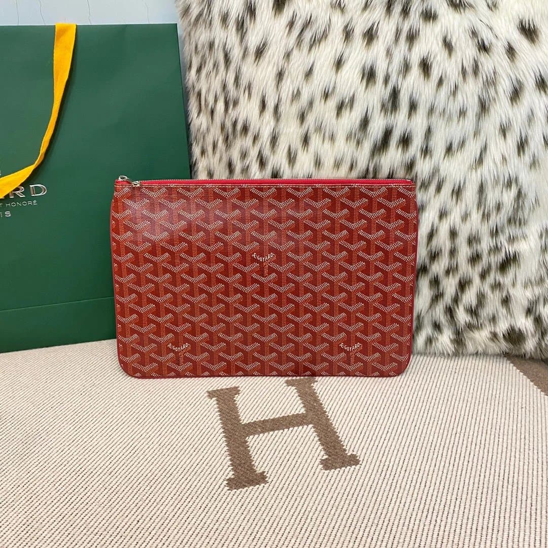 Goyard Saint Louis Pouch Goyardine Canvas