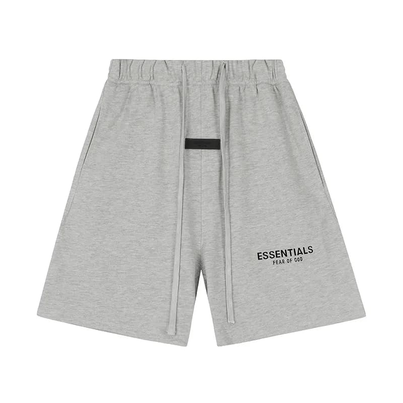 Fear of God Essentials T-Shirt & Shorts Set Essentials Logo — 2404短裤浅灰