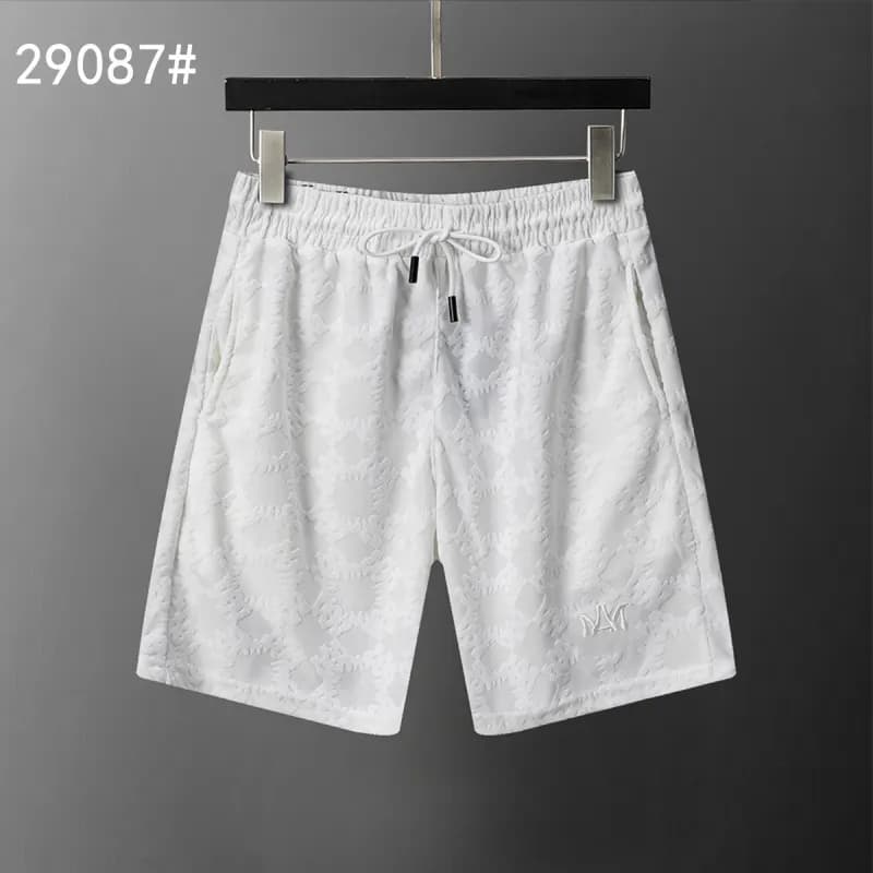 Balenciaga Printed Shorts Geometric Logo Pattern — 29087白色