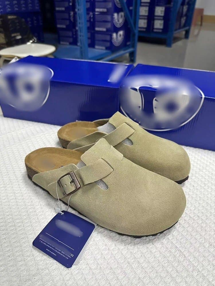 Birkenstock Arizona Suede — 卡其色绒面