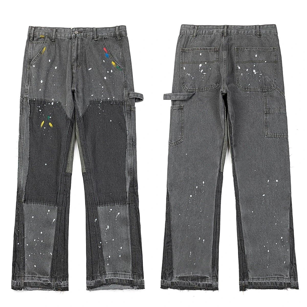 Carhartt WIP Paint Splatter Work Pant Distressed Patchwork
