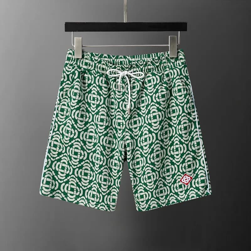 Balenciaga Printed Shorts Geometric Logo Pattern — 29100绿色